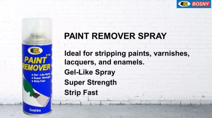 bosny-บอสนี่-สเปรย์น้ำยาลอกสี-ลอกเร็ว-เจลใส-400-มล-สเปรย์บอสนี่-bosny-paint-remover-spray-400-ml