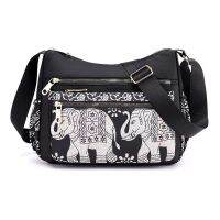 hot【DT】❇✁  ABQP Quatily Canvas Shoulder Clutch Handbag Small Elephant print Messenger Ladies