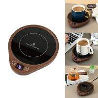 เครื่องอุ่นกาแฟและเครื่องอุ่นถ้วยพร้อมการตั้งค่าอุณหภูมิ3ระดับ Warm Coaster Coffee Heating Pad สำหรับโต๊ะ US Plug