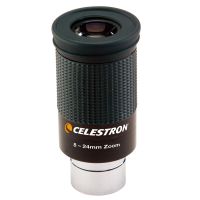 Celestron Zoom Eyepiece สำหรับกล้องโทรทรรศน์-ซูมอเนกประสงค์8มม.-24มม. สำหรับการดูพลังงานต่ำและพลังงานสูง-ทำงานร่วมกับกล้องโทรทรรศน์ใดๆ