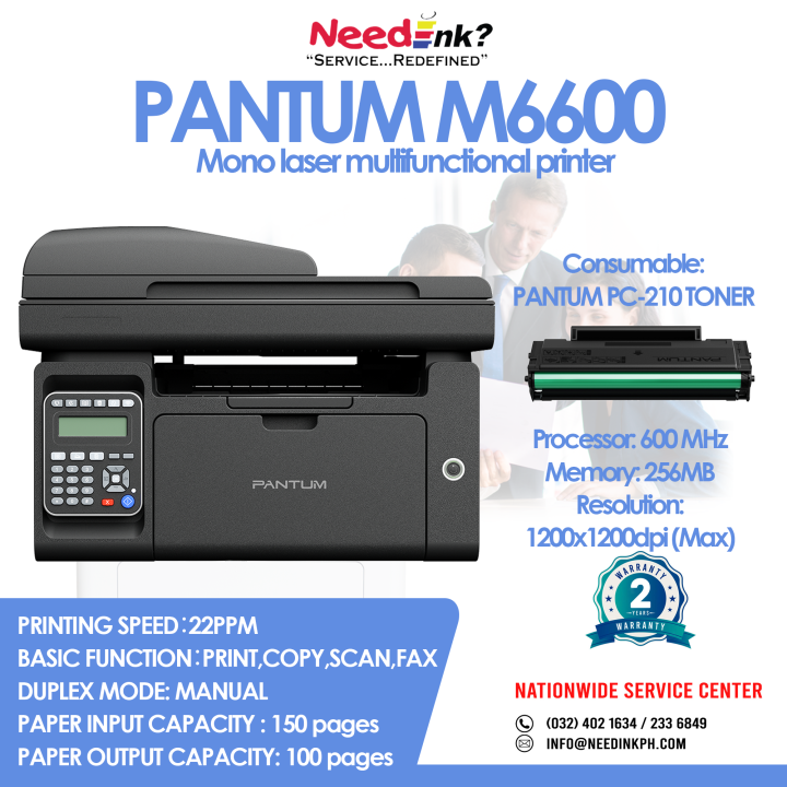 Pantum M6600NW Mono Laser Multifunction Printer | Lazada PH