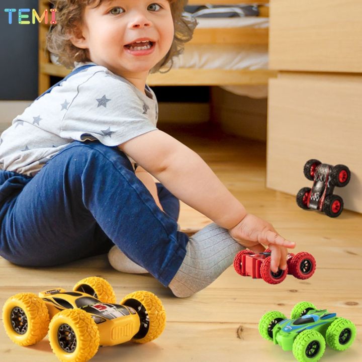 temi-รถแรงเฉื่อยสองด้านสำหรับเด็ก-รถขับเคลื่อนสี่ล้อโมเดลสำหรับเด็กผู้ชายของเล่นเด็กอนุบาลรถวิบากพับได้รางวัล