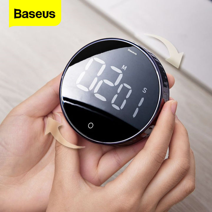LED Digital Timer Manual Countdown Rotary Mechanical Cooking Timer