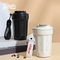 Bincoo แก้วกาแฟนำความร้อนถ้วยน้ำสแตนเลส316แบบพกพา Tumbler 480Ml เก็บ Hot