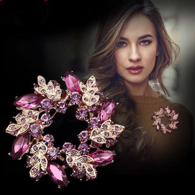 Korean version temperament celebrity style brooch female brooch pin accessories bauhinia shawl scarf button