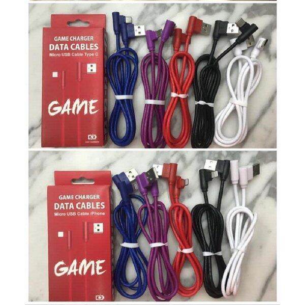 Kabel Charge Cas Casan Gaming L Tipe Micro USB Type Lightning iPhone