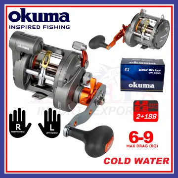 Okuma Cavalla Overhead Fishing Reel Max Drag (7.0kg-15.4kg)2 Speed