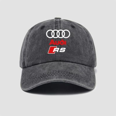♂ Audi RS car modified car fan sports 4S shop can customize employee hat baseball cap men and women wild duck tong ue