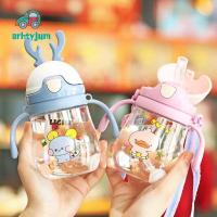 SRHTY ป้องกันการสำลัก น่ารักค่ะ ทารก เด็กๆ สายรัด ที่จับคู่ สัตว์ ถ้วย Sippy จบการศึกษา ถ้วยฝึกเด็ก ถ้วยหัดดื่มสำหรับเด็ก จับขวดน้ำ