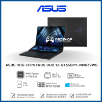 Notebook ASUS ROG Zephyrus Duo 16 GX650PY-NM032WS AMD R9-7945HX 32G 2TB RTX4090 W11 Warranty 3YOSS Black