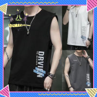 【ซื้อ1แถม1ของขวัญฟรี✨เสื้อกั๊กผู้ชายเนื้อบางแห้งเร็วเสื้อยืดแขนกุดฤดูร้อนเสื้อลำลองเสื้อกันหนาวบาสเกตบอลดูดซับเหงื่อ