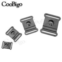 ♤♞ 50 Pcs Black Plastie Safety Breakaway Bra Buckle For Pet Collar Harness Clothes Webbing Backpack Accessories 10mm 15mm 20mm 25mm