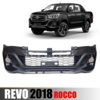 กันชนหน้า กันชน ด้านหน้า สำหรับ โตโยต้า รีโว้ ร็อกโค TOYOTA REVO ROCCO ปี 2018-2019 สีดำ จำนวน 1 ชิ้น