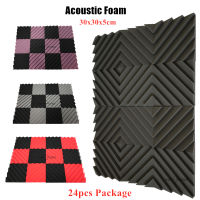 Make friend 24PCS 300x300x25mm Studio Acoustic Foam Sound Insulation Treatment Panels K Drum Room Wall Soundproof Foam Pad