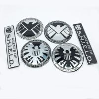 Hot New Car Styling 3D Aluminum Marvel Agents of Shield Emblem Badge stickers For BMW Audi Ford Nissan Toyota Honda Auto Accessories D2P