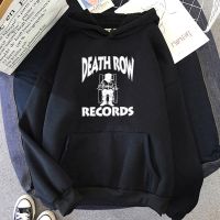 DEATH ROW RECORDS Hoodie Men High Quality Aesthetic Sweatshirts Vintage Hip Hop Harajuku Streetwear Hombre Kpop Gothic Hoodies