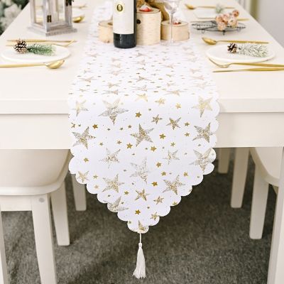 【CW】 2022 NEW European Star Cotton Tablecloth for Dinner Table новый год