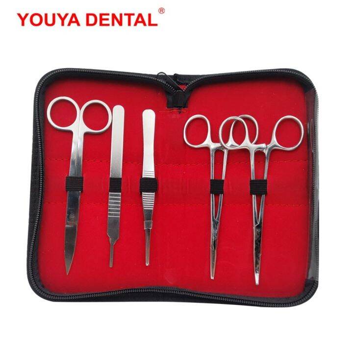 Dental Tools Surgical Suture Training Kit Practice Medical Tweezers
