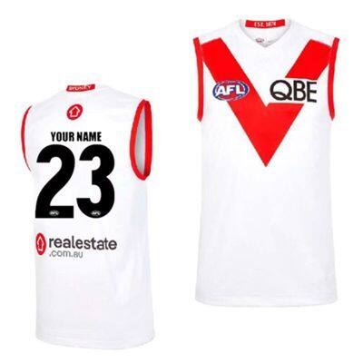 Shirt Rugby Away Sydney S-M-L-XL-XXL-3XL Jersey size Guernsey Swans Men’s [hot]2023