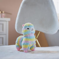 [คลังสินค้าพร้อม] ของขวัญเด็กตุ๊กตาหนานุ่มที่มีสีสัน Alpaca Kids Toys น่ารัก Alpacas ตุ๊กตา Slee หมอนตุ๊กตาสัตว์ตุ๊กตา