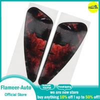 Flameer ดีคอลสำหรับมอเตอร์ไซค์สติกเกอร์ถังน้ำมันเชื้อเพลิง1คู่สำหรับ Harley XL883 1200 Dyna