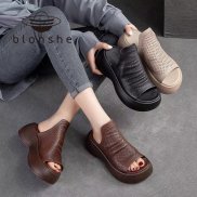 Blonshe New Style Mules Shoes For Women Fasion Korean Sandals For Women On
