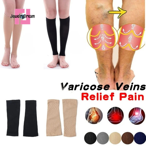 Better Choice] 1 Pair Anti Varicose Vein Leg Slimming Shaper Leg Sleeves  Compression Calf Skinny Socks