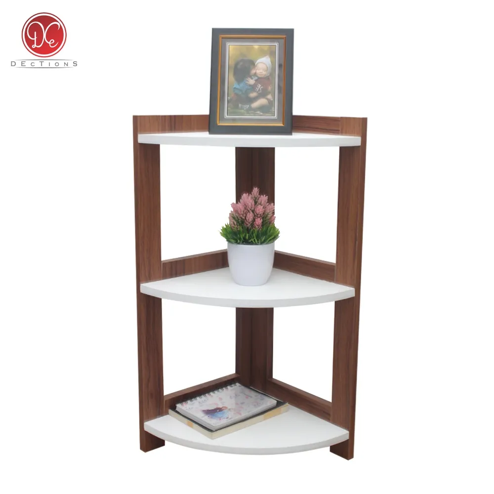 meja nakas sudut pojok ruang tamu / kamar minimalis 3 susun modern nordic  scandinavian