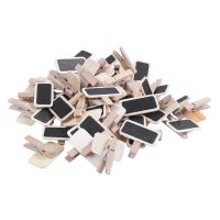 300 Mini Blackboard Wood Message Slate Rectangle Clip Clip Panel Card Memos Label Brand Price Place Number Table