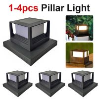 ♚┅ Solar Power Square Post Lights Fence Light Waterproof Outdoor Street Light LED Post Cap Lamp Garden Yard Pool Emergency Lights