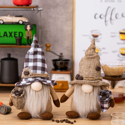 Festive Ornaments For Home Adorable Coffee Decorations Coffee Faceless Doll Dwarf Ornaments New Home Decorations