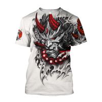 T SHIRT - (All sizes are in stock)   Summer 3D Mens T-shirt Samurai Print Anime Harajuku T-shirt Loose O-neck Short Sleeve Surprise Street Style Mens Clothing Tops  (You can customize the name and pattern for free)  - TSHIRT