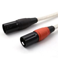 Hifi audio Signature OCC pure copperr silver plated XLR audio video interconnect cable 1pair