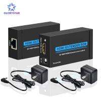 GloryStar HDMI Extender HDMI ขยายอะแดปเตอร์รับส่งสัญญาณกว่าเดี่ยว CAT 5e/6/6A 60 เมตรสนับสนุน Full HD 1080 จุด 3D HDCP EDID Ethernet LAN เคเบิ้ลสวิทช์เครือข่าย RJ45 เพื่อ