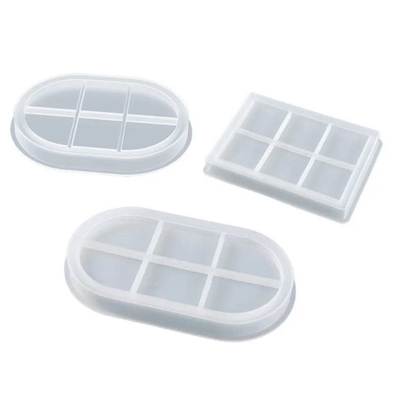 Oval Tray Dish Silicone Mold Rectangular Oval Storage Tray - Temu