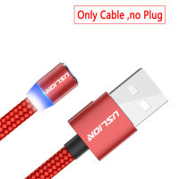 USLION LED Magnetic Micro USB Cable Fast Charging Type C Micro Cable Magnet Charger For Samsung Xiaomi Adapter USB For iPhone 11