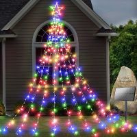 Solar Yard Decorations Star Lights 344 LED 8 Modes Outdoor Waterproof Solar Powered Garden Star Lights for Christmas Holiday