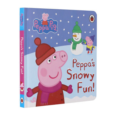 Little Pig Page Pink Pig Little Sister English Originalสมุดวาดภาพระบายสีสำหรับเด็กหมูเป็ปป้า: Snowy Funหนังสือนิทานสำหรับเด็กหนังสือนิทานสำหรับเด็กอายุ3-6ปี