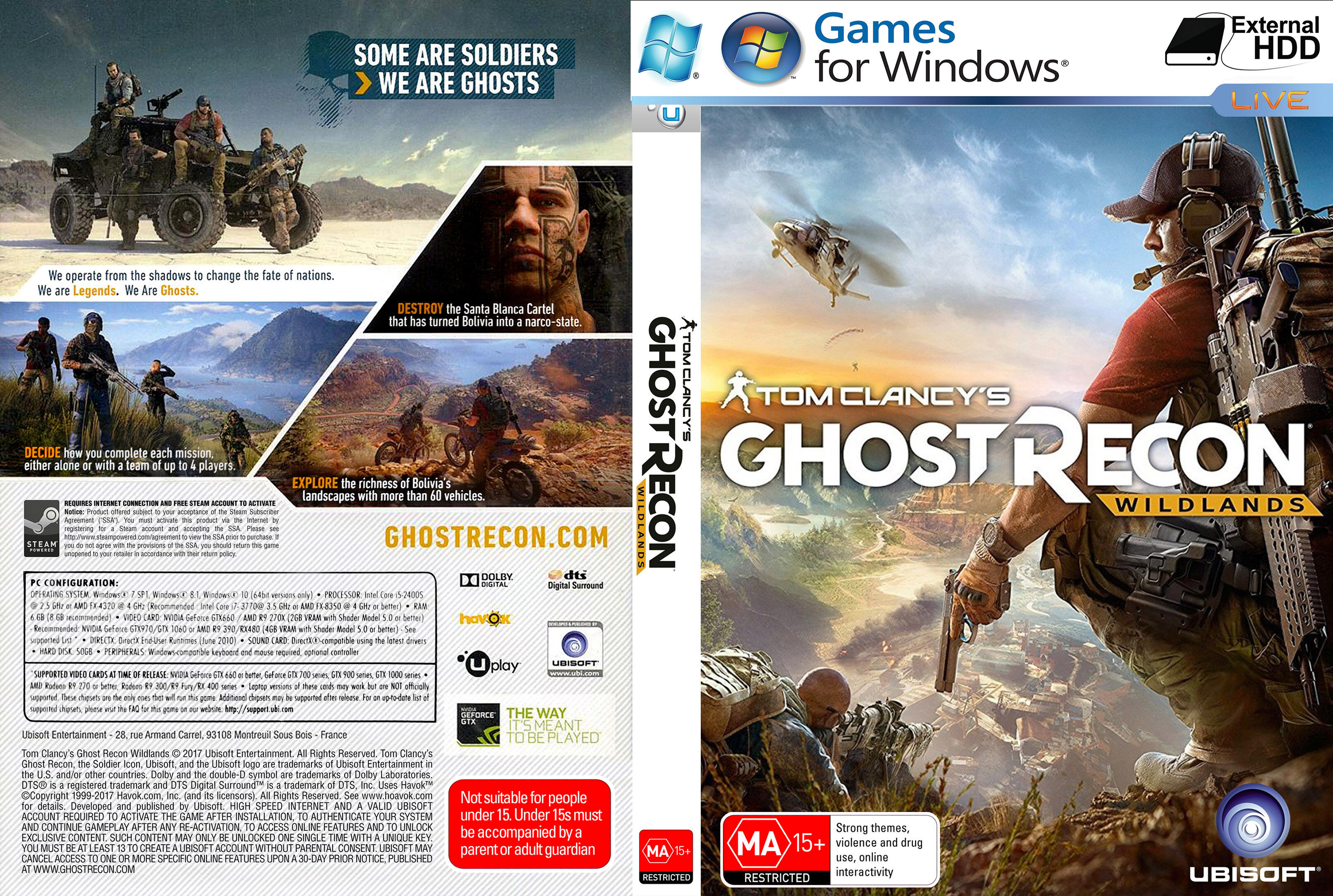 specs for ghost recon wildlands pc