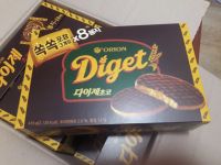 ? EXP: 23.11.07 กล่องใหญ่ สะใจมาก บิสกิตช็อคโกแลต ไดเจ็ท Orion Diget Choco Snack 오리온 다이제초코8P [416g 1ea]