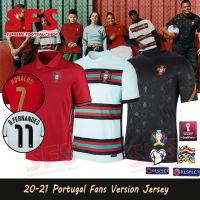 shot goods 【SFS】Top Quality 2020-21 Portugal Home Away Jerseys Football Jersey Men T-shirt European Cup