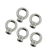 5PCS JIS1169 Lifting Eye Nut Ring Loop Hole Thread Nuts 304 Stainless Steel M6 M8 M10 M12 For Marine Hardware Nails Screws Fasteners