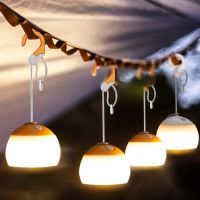 ◑ Mini Retro Camping Lamp 3600mAh Rechargeable Waterproof Hanging Tent Light 6 Lighting Modes Outdoor Portable Lantern