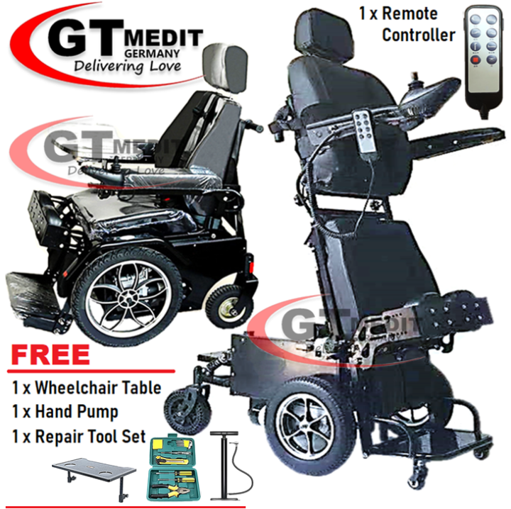 Standing & Lie Down Electric Wheelchair 】GT MEDIC GERMANY Reclining