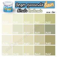 มาใหม่จ้า Beger สีเขียวหม่น คูลออลพลัส กึ่งเงา (ขนาด 1L) สีทาบ้าน เบเยอร์ สีบ้านเย็น สีเบเยอร์ สีเบเยอร์คูล เกรด 10ปี คุ้มสุดสุด อุปกรณ์ ทาสี บ้าน แปรง ทาสี ลายไม้ อุปกรณ์ ทาสี ห้อง เครื่องมือ ทาสี