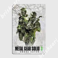 Zhongqingshop Metal Gear Solid 3โปสเตอร์ Cinema ห้องนั่งเล่น Retro ป้ายดีบุกโปสเตอร์