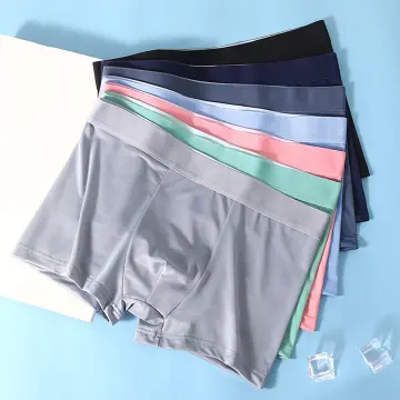 Men's Underwear Pure Cotton Breathable Boxer Briefs U Convex Pouch Elastic  Band