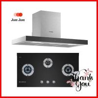 เตาฝัง+เครื่องดูดควัน BOSCH PMD93A31AX+DWBM98G50HOB+HOOD BOSCH PMD93A31AX+DWBM98G50 **โปรโมชั่นสุดคุ้ม โค้งสุดท้าย**