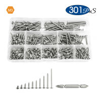 NINDEJIN Cross Recess Truss Head Screw Set M3 M4 M5 M6 Stainless Steel Phillips Self Tapping Screw Kit