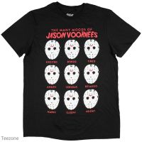 HOT ITEM!!Family Tee Couple Tee The Many Moods Of Jason Voorhees  Shirt Distressed ly Licensed T-Shirt For Adult